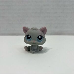 LITTLEST PET SHOP Grey Kitten #66 authentic LPs toy